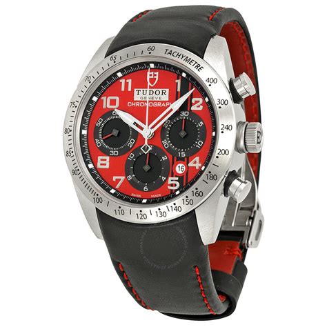 Tudor Fastrider Ducati Chronograph Red Dial Black Leather